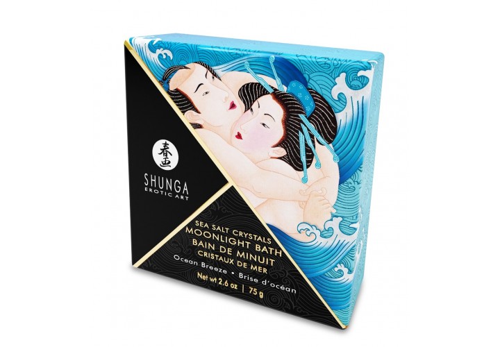 Άλατα Μπάνιου Άρωμα Ωκεανού - Shunga Erotic Art Moonlight Bath Sea Salt Ocean Breeze 75gr