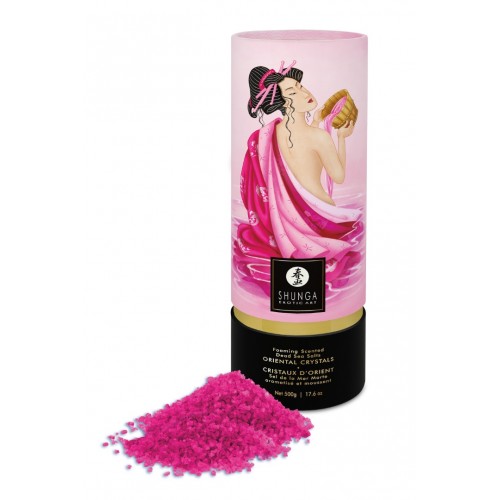 Άλατα Μπάνιου Ροδοπέταλο - Shunga Erotic Art Oriental Crystals Bath Salts Aphrodisia 500gr