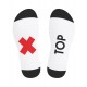 Ασπρόμαυρες Φετιχιστικές Κάλτσες - SneakXX Sneaker Socks TOP Black/White