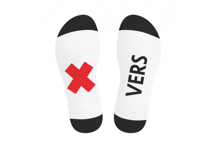 Ασπρόμαυρες Φετιχιστικές Κάλτσες - SneakXX Sneaker Socks VERS Black/White