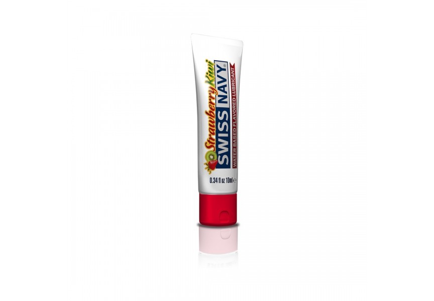 Swiss Navy Water Based Flavored Lubricant Strawberry Kiwi 10ml