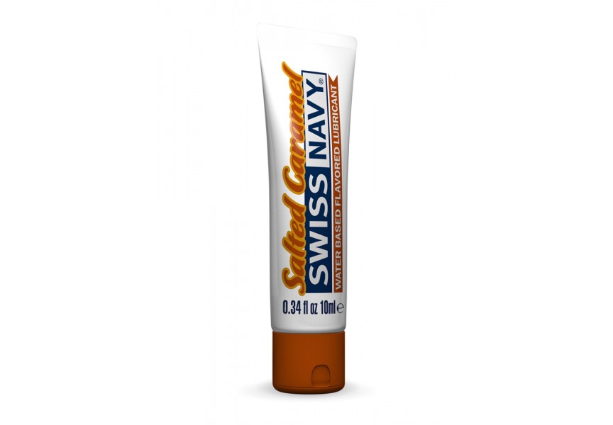 Λιπαντικό Νερού Με Γεύση Καραμέλα - Swiss Navy Water Based Flavored Lubricant Salted Caramel 10ml