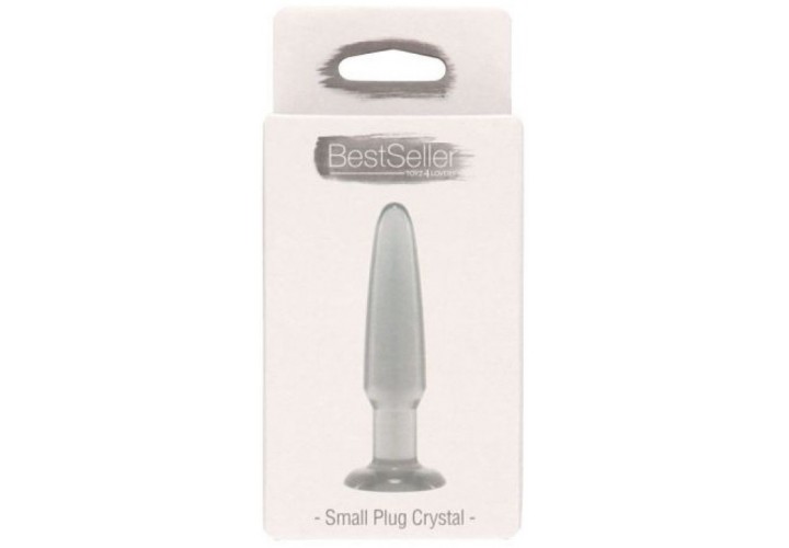Διάφανη Ελαστική Πρωκτική Σφήνα - Toyz4lovers Bestseller Anal Plug Small Clear 11.5cm