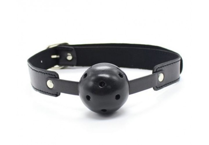 Μαύρο Φετιχιστικό Φίμωτρο Με Τρύπες - Toyz4Lovers Breath Hole Ball Gag Black