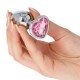 Μεταλλική Πρωκτική Σφήνα Με Κόσμημα Καρδιά - Τoyz4Lovers Anal Plug Heart Small Pink 6cm
