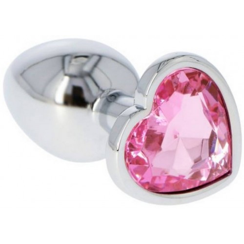 Τoyz4Lovers Anal Plug Heart Small Pink 6cm