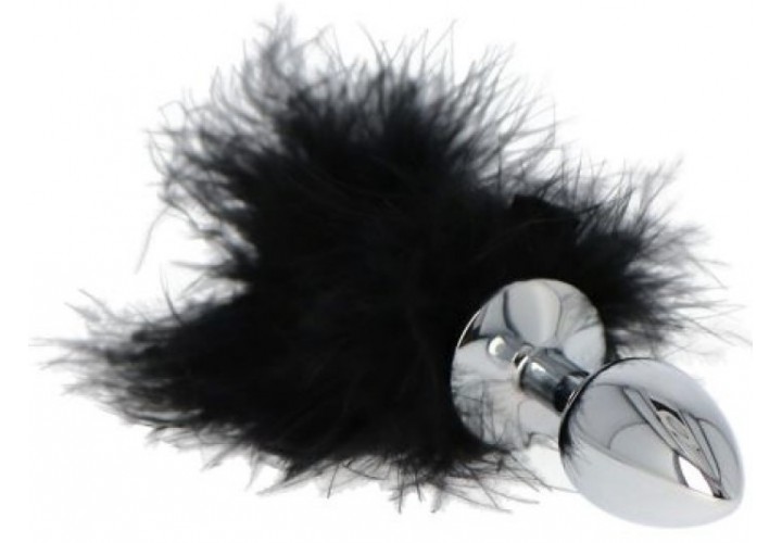 Μεταλλική Σφήνα Με Μαύρη Ουρά - Toyz4Lovers Pon Tail Anal Plug Black
