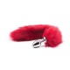 Μεταλλική Πρωκτική Σφήνα Με Κόκκινη Ουρά Αλεπούς - Toyz4Lovers Fox Tail Anal Plug Red 7cm