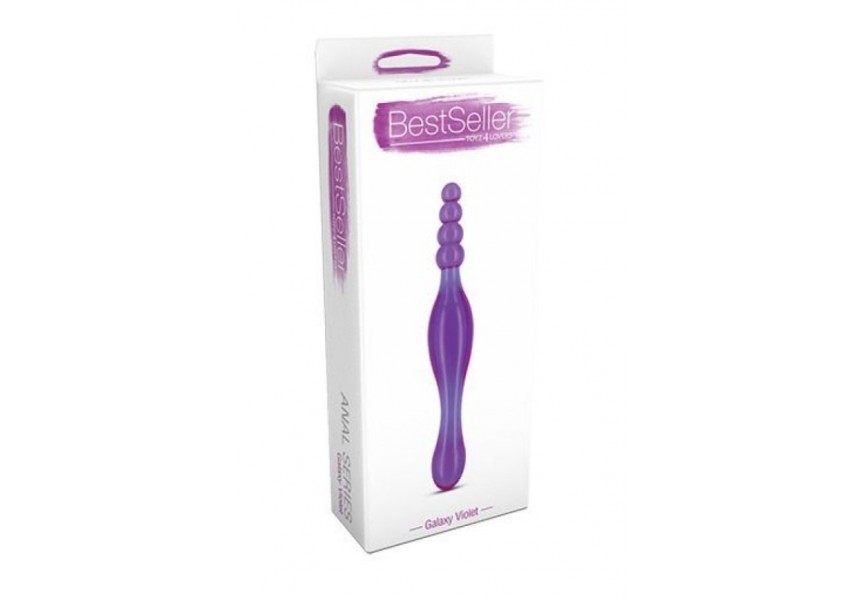 Μωβ Πρωκτικό Ομοίωμα Με Μπίλιες - Toyz4lovers Bestseller Anal Dildo Galaxy Violet 20cm