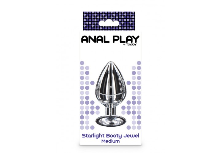 ToyJoy Starlight Booty Jewel Metal Butt Plug Medium 8cm