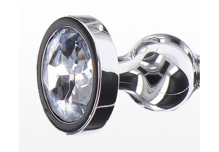 Μεταλλική Πρωκτική Σφήνα Με Χάντρες & Κόσμημα - ToyJoy Diamond Star Anal Beads Small 10.5cm