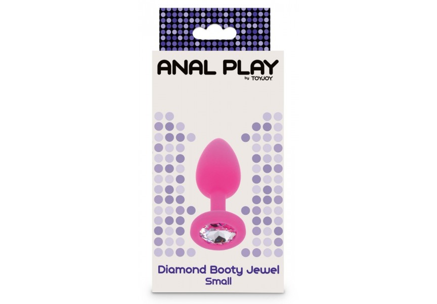 Ροζ Πρωκτική Σφήνα Με Κόσμημα - ToyJoy Diamond Booty Jewel Small 7cm