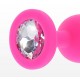 Ροζ Πρωκτική Σφήνα Με Κόσμημα - ToyJoy Diamond Booty Jewel Small 7cm