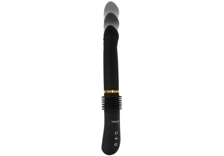 ToyJoy Magnum Opus Thruster Vibrator Black 31cm