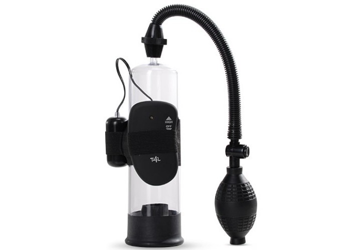 Αντλία Μεγέθυνσης Πέους Με Δόνηση - Toyz4Lovers Bestseller Penis Pump Vacuum Pump Vibro Black