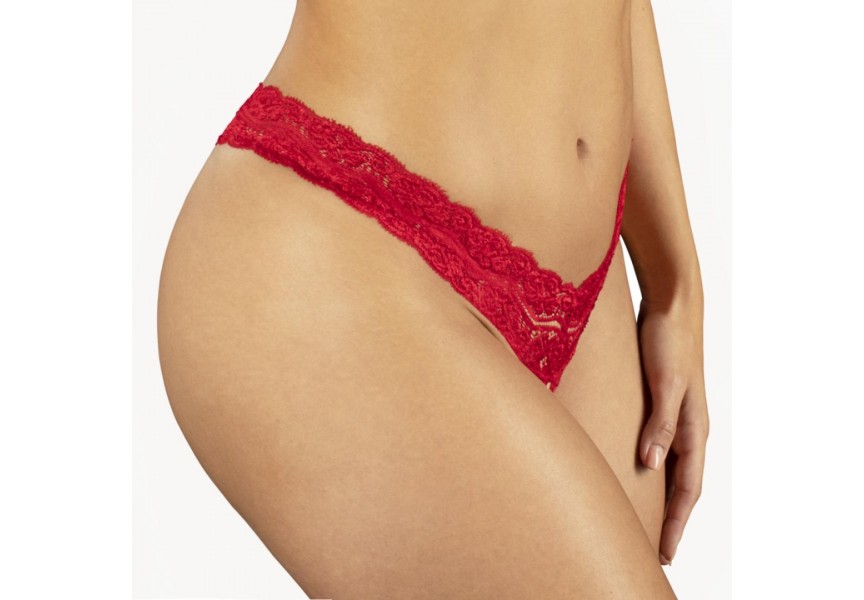 Underneath Kyra Crotchless Thong Red