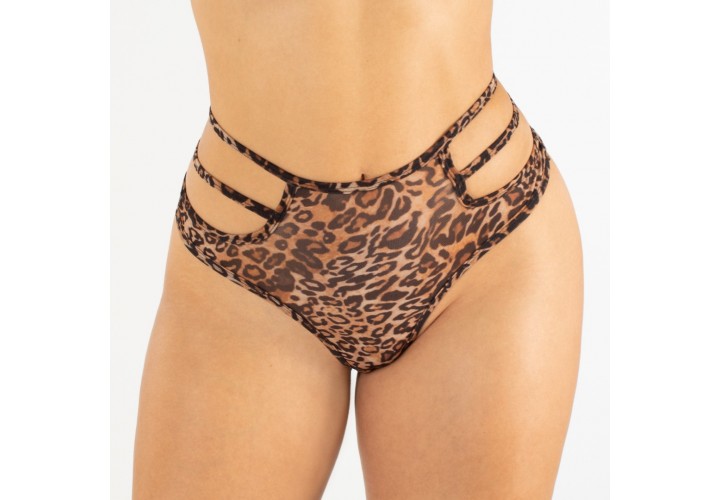 Λεοπάρ Γυναικείο Σετ Εσωρούχων - Underneath Zara Set Of 3 Panties Leopard