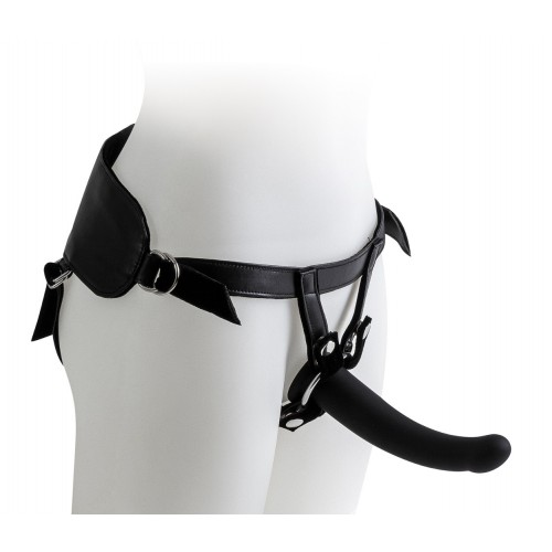 Virgite Universal Harness With Dildo Black 17cm