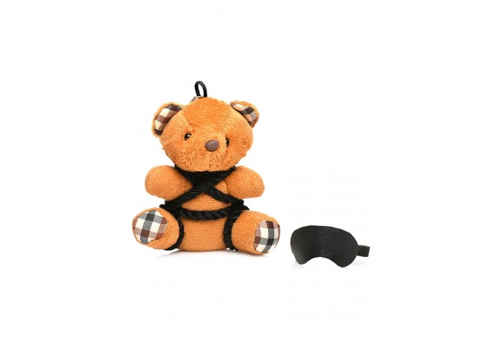 Καφέ Μπρελόκ Αρκουδάκι Με Σχοινιά - XR Brands Rope Teddy Bear Keychain Brown
