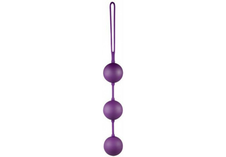 Μωβ Κολπικές & Πρωκτικές Μπάλες - You2Toys Velvet Balls Purple 17cm