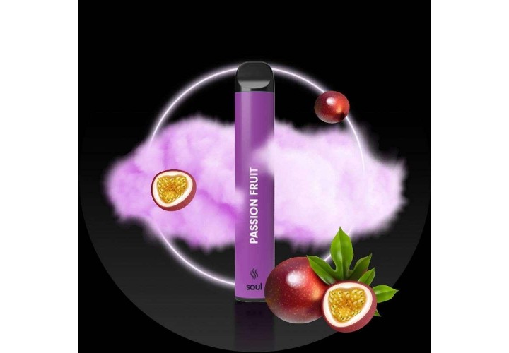 Ηλεκτρονικό Τσιγάρο Φρούτα Πάθους - iSoul Disposable Vape Passion Fruit 600 Puffs