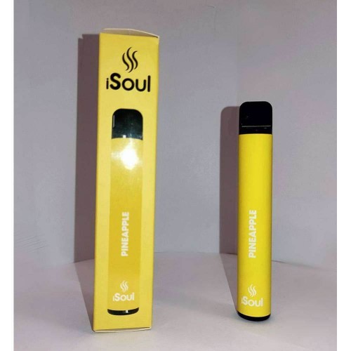 Ηλεκτρονικό Τσιγάρο Ανανά - iSoul Disposable Vape Pineapple 600 Puffs