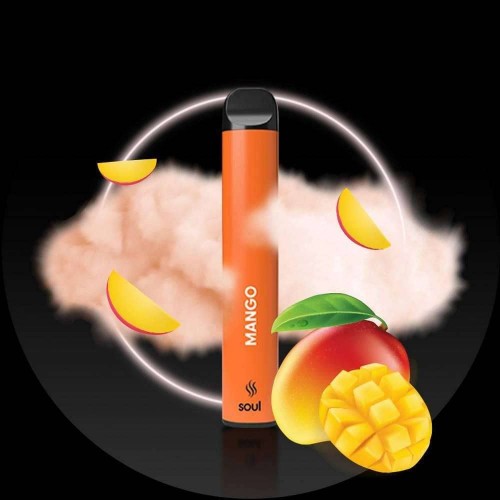 Ηλεκτρονικό Τσιγάρο Μάνγκο - iSoul Disposable Vape Mango 600 Puffs