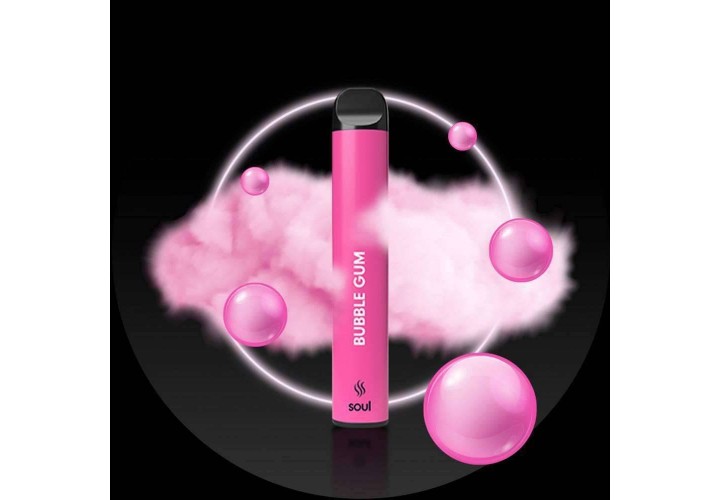 Ηλεκτρονικό Τσιγάρο Τσιχλόφουσκα - iSoul Disposable Vape Bubble Gum 600 Puffs
