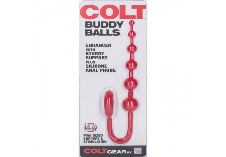 Κόκκινες Πρωκτικές Μπίλιες Σιλικόνης - Colt Buddy Balls Red