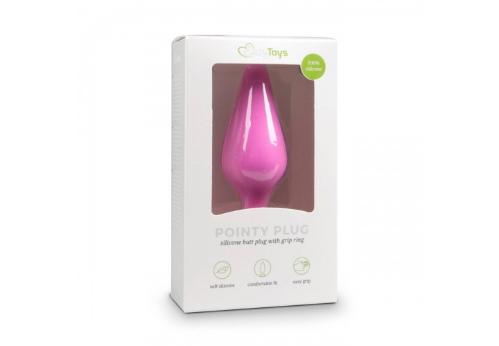 Ροζ Πρωκτική Σφήνα Με Δαχτυλίδι - EasyToys Pointy Plug Pink