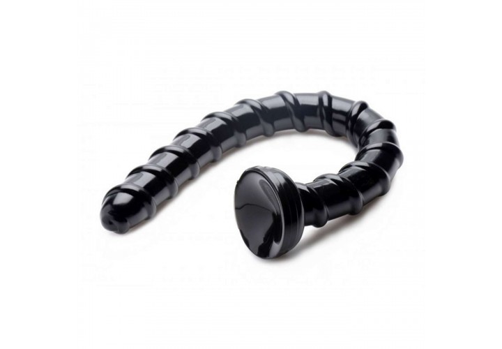 Μακρύ Μαύρο Πρωκτικό Ομοίωμα - Hosed Swirl Anal Snake Black 48cm