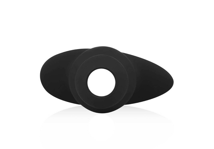 Μαύρη Ανοιχτή Πρωκτική Σφήνα - Buttr Foxhole Hollow Butt Plug Black 14cm