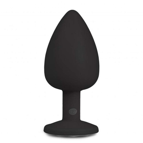 Μεγάλη Πρωκτική Σφήνα Με Κόσμημα - Easytoys Diamond Butt Plug Large Black