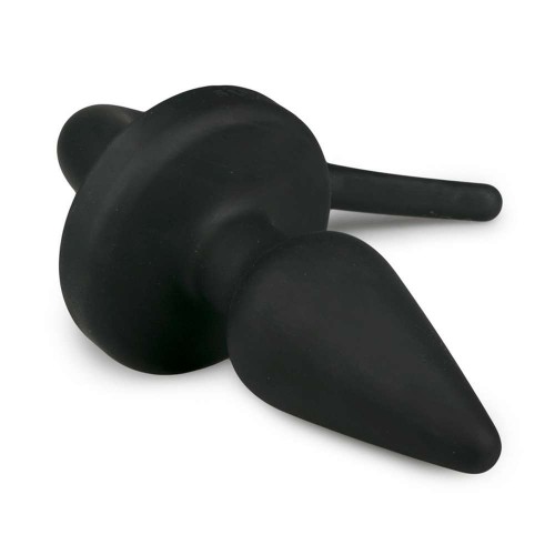 Μαύρη Σφήνα Σιλικόνης Ουρά Σκύλου - Easytoys Dog Tail Plug Pointy Large