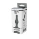 Γκρι Πρωκτική Σφήνα Σιλικόνης - Dream Toys Bootyful Grey Plug With Suction Cup Small 10.3cm