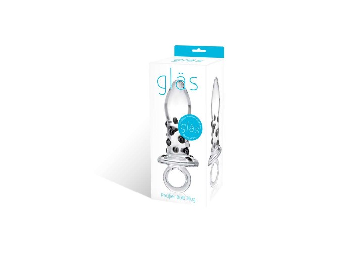 Γυάλινη Πρωκτική Σφήνα - Pacifier Glass Butt Plug