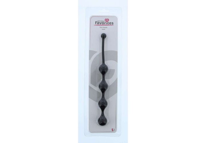Μαύρες Πρωκτικές Μπίλιες Σιλικόνης - Dream Toys See You Four Anal Beads Black 23.9cm
