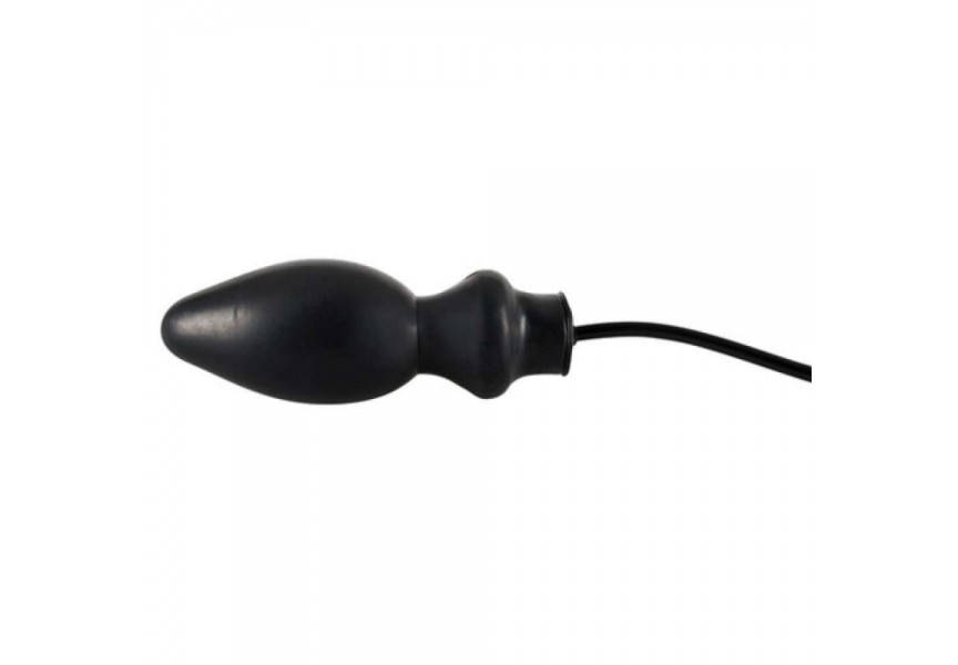 Φουσκωτή Πρωκτική Σφήνα - Latex Inflatable Anal Butt Plug Black