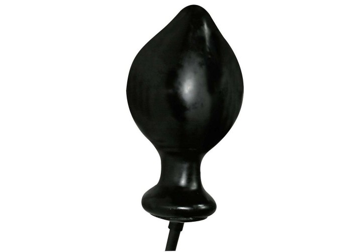 Φουσκωτή Πρωκτική Σφήνα - Latex Anal Expert Inflatable Butt Plug Black