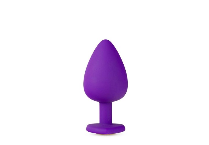 Πρωκτική Σφήνα Σιλικόνης Με Κόσμημα – Silicone Temptasia Bling Plug Large Purple