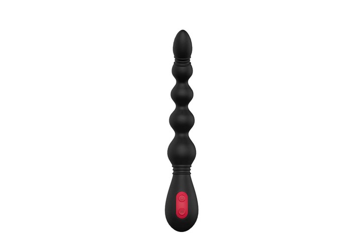 Μαύρες Πρωκτικές Μπίλιες Με Δόνηση - Dream Toys Cheeky Love Anal Flexi Beads 23cm