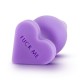Μωβ Πρωκτική Σφήνα Σιλικόνης Καρδιά - Blush Naughty Candy Heart Fuck Me Purple 10.8cm