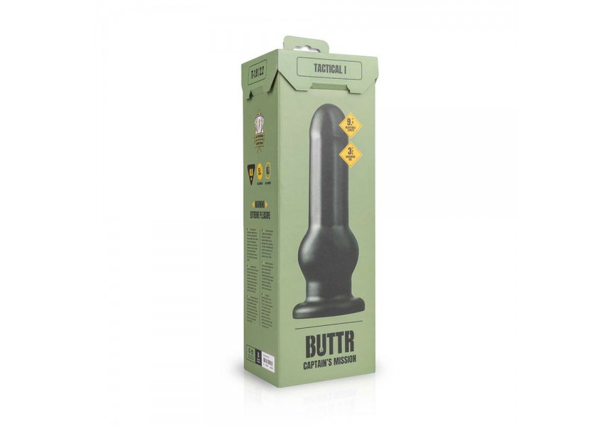 Μεγάλο Μαύρο Ομοίωμα - Buttr Tactical I Anal Dildo Black 25.5cm