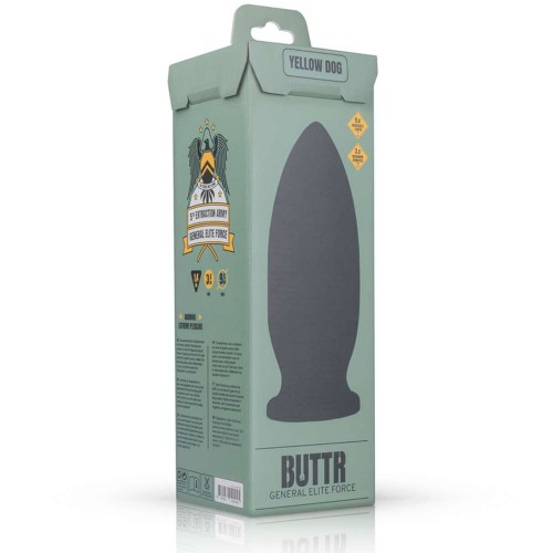 Buttr Yellow Dog Butt Plug Black 25.5cm