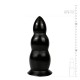 Μεγάλο Ραβδωτό Ομοίωμα - Dildo 23cm Black