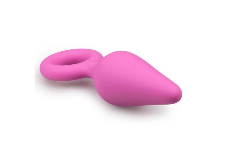 Ροζ Πρωκτική Σφήνα - Pink Buttplug With Pull Ring Medium