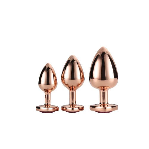 Dream Toys Gleaming Love Rose Gold Plug Set