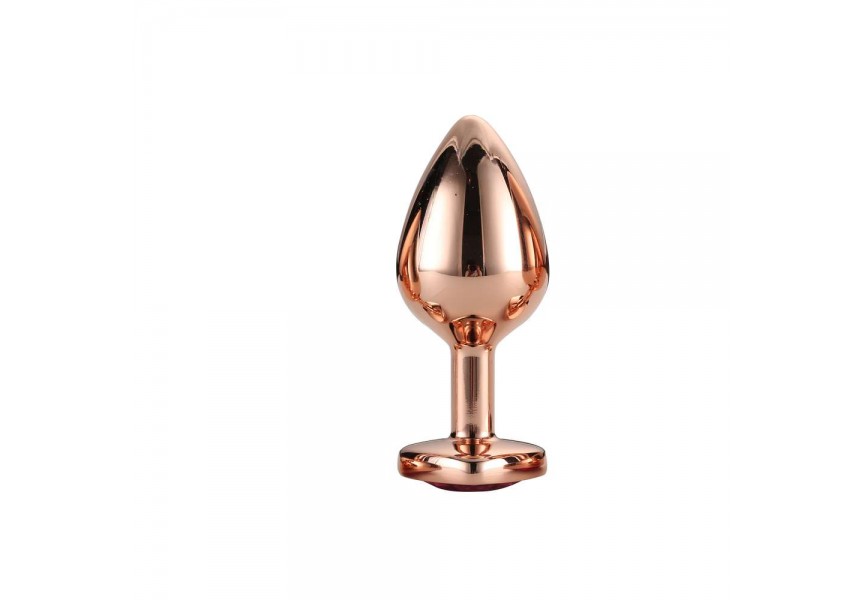 Dream Toys Gleaming Love Rose Gold Plug Medium 8.3cm