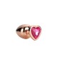 Dream Toys Gleaming Love Rose Gold Plug Medium 8.3cm