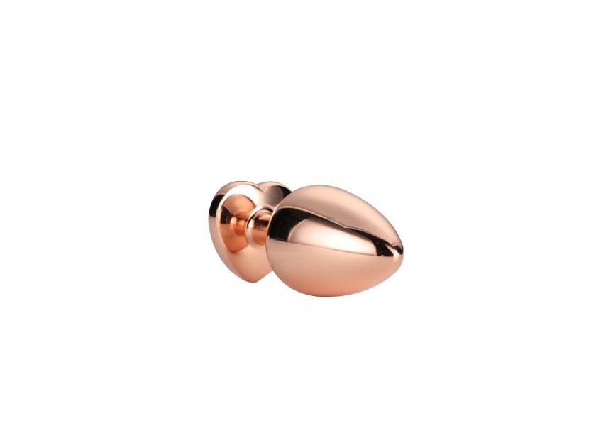 Dream Toys Gleaming Love Rose Gold Plug Medium 8.3cm